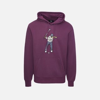 CORE FLEECE HOODIE SWINGMAN - BLACKBERRY WINE