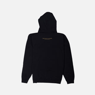 LH FUNDAMENTALS BY STANDARD ISSUE HOODIE - BLACK / TAN