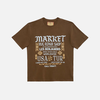 REPAIR SHOP TEE PRINTED ART - CHOCOLATE