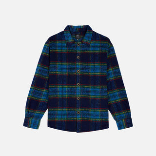 BRUSHED RANCHER FLANNEL SHIRT JACKET - BLACK