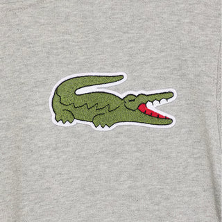 CDG X LACOSTE CROC HOODIE - GREY