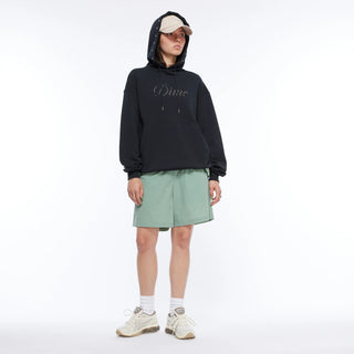 CURSIVE FRENCH TERRY HOODIE - BLACK