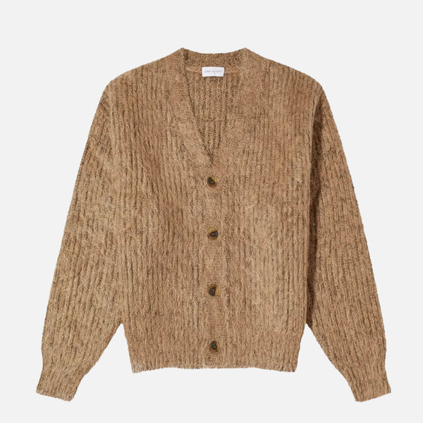 Wool Mohair Cardigan - Camel M