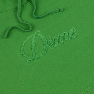 CURSIVE LOGO HOODIE - KELLY GREEN