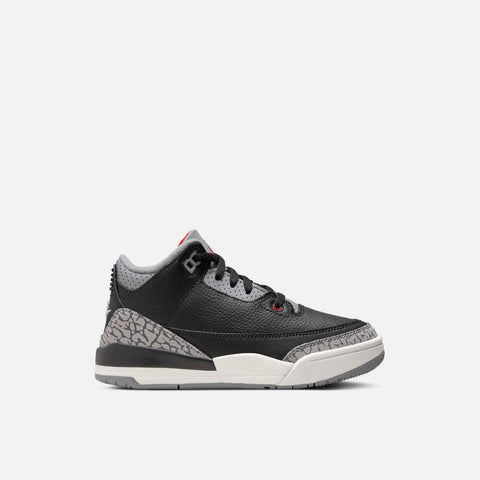 AIR JORDAN 3 RETRO (PS) "BLACK CEMENT"