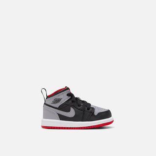 JORDAN 1 MID (TD) - BLACK / CEMENT GREY / FIRE RED