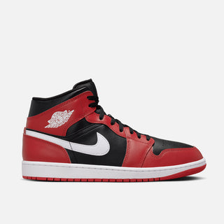 AIR JORDAN 1 MID - BLACK / WHITE / GYM RED