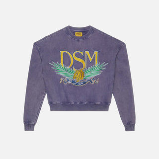 TIGER CREWNECK - WASHED PURPLE