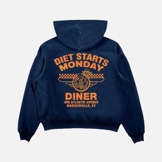 DINER HOODIE - NAVY