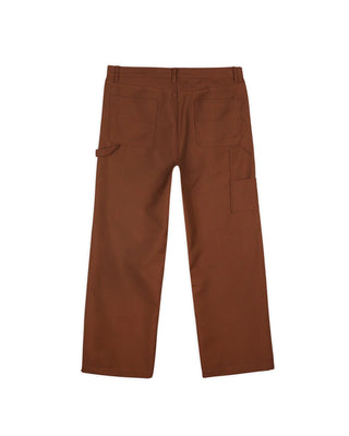 SERGE WOOL DOUBLE KNEE UTILITY PANT - BROWN