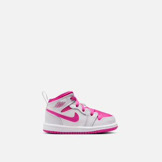 JORDAN 1 MID (TD) - IRIS WHISPER / FIRE PINK