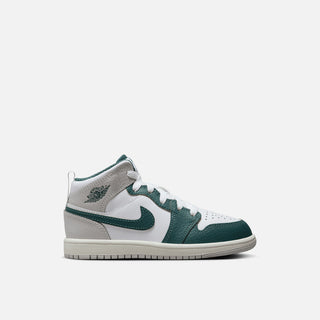 JORDAN 1 MID SE (PS) - WHITE / OXIDIZED GREEN