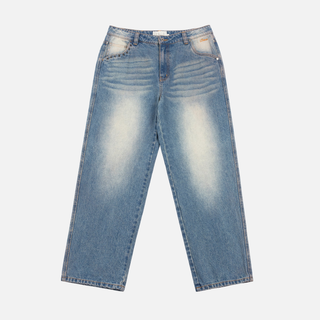 CLASSIC RELAXED DENIM PANTS - SANDBLASTED INDIGO