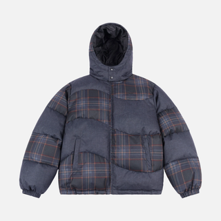 PREMIUM TWEED PUFFER - DARK GREY