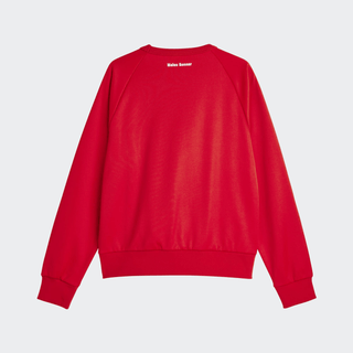 WALES BONNER X ADIDAS NYLON CREW JERSEY - BETTER SCARLET