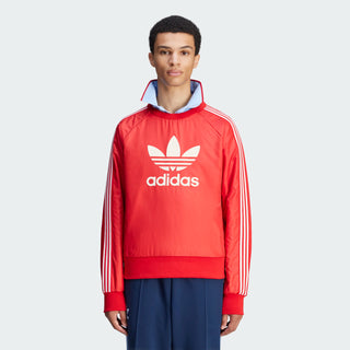 WALES BONNER X ADIDAS NYLON CREW JERSEY - BETTER SCARLET