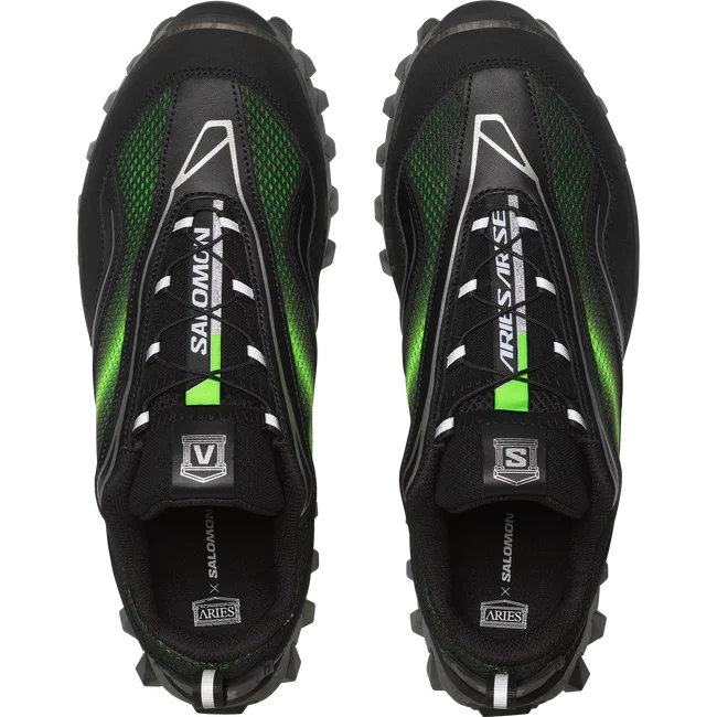 ARIES X SALOMON SNOWCLOG - BLACK  / GREEN GECKO / FTW SILVER