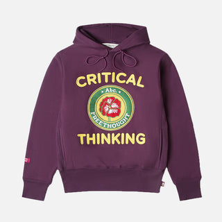 CRITICAL THINKING HOODIE - BLACKBERRY