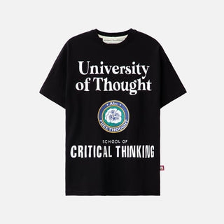 UNIVERSITY SS TEE - BLACK