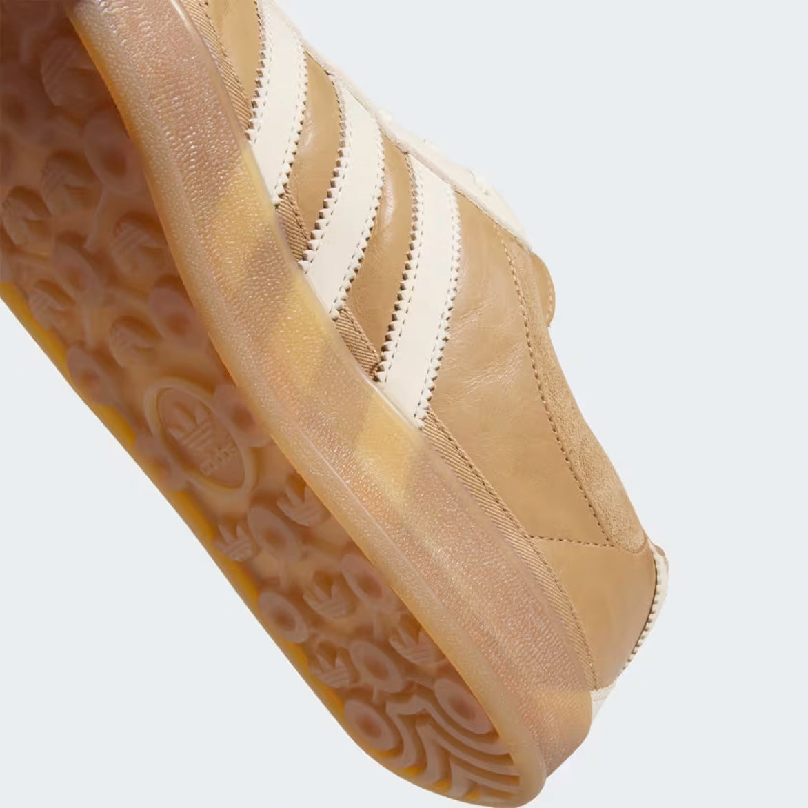 BAD BUNNY X LEO MESSI X ADIDAS GAZELLE INDOOR - CARDBOARD / CREAM WHITE / WILD BROWN