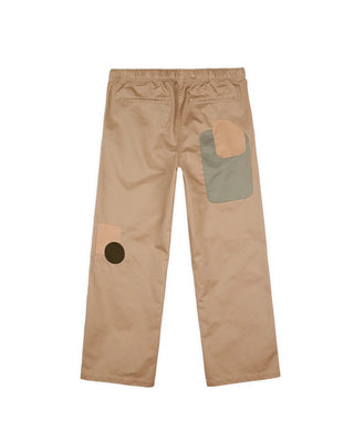 TWILL PATCHWORK CLIMBER PANT - TAN