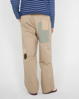 TWILL PATCHWORK CLIMBER PANT - TAN