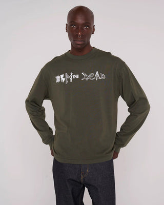 EARTH WISDOM LONG SLEEVE SHIRT - DARK GREEN