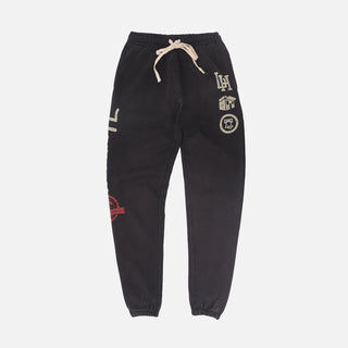 LAPSTONE X CRATE DIGGERS MINER LEAGUE CHAMPS PANTS - BLACK