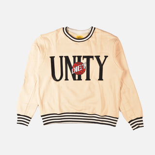 UNITY CREWNECK SWEATSHIRT - WHITE / BLACK