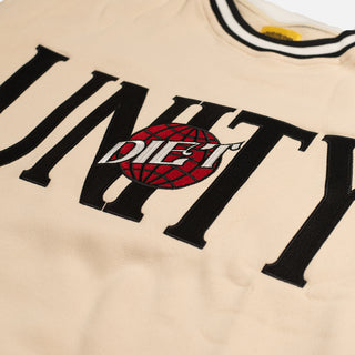 UNITY CREWNECK SWEATSHIRT - WHITE / BLACK