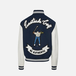 VARSITY JACKET - MIDNIGHT / WHITE