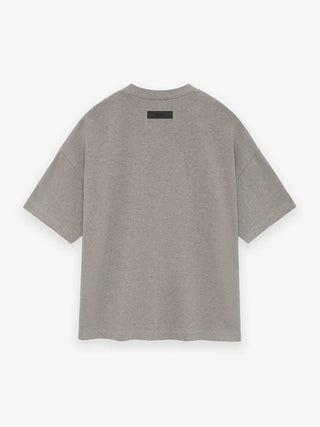 ESSENTIALS S/S HEAVY TEE - HEATHER GREY