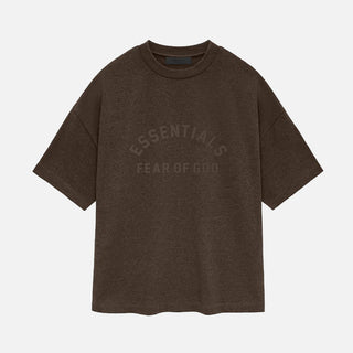 ESSENTIALS HEAVY S/S TEE - HEATHER WOOD