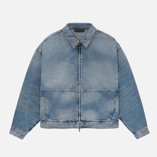 ESSENTIALS DENIM JACKET - MEDIUM WASH