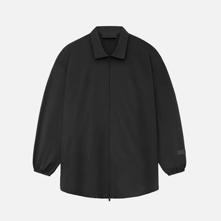 ESSENTIALS NYLON OVERSHIRT - BLACK