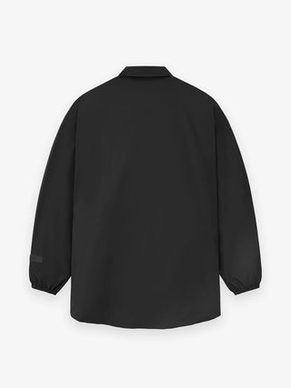 ESSENTIALS NYLON OVERSHIRT - BLACK