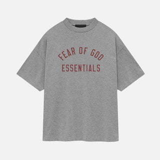 ESSENTIALS JERSEY CREWNECK TEE - DARK HEATHER