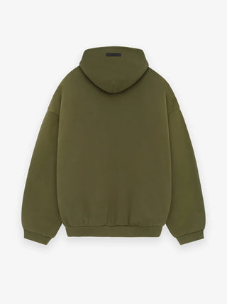 ESSENTIALS FLEECE HOODIE - MILITARY