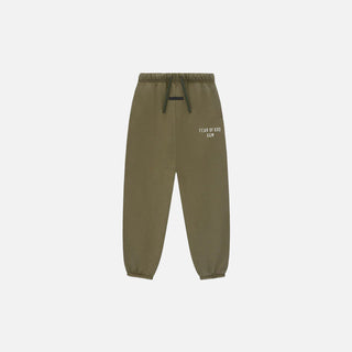 KIDS ESSENTIALS HEAVY FLEECE SWEATPANT - MILITARY