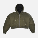 TRAVIS SCOTT X AIR JORDAN WMNS HOODED CANVAS JACKET - CARGO KHAKI