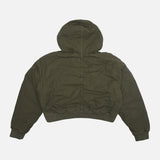 TRAVIS SCOTT X AIR JORDAN WMNS HOODED CANVAS JACKET - CARGO KHAKI