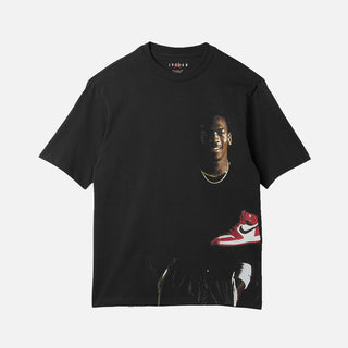 JORDAN "J DAY" CREWNECK TEE - BLACK