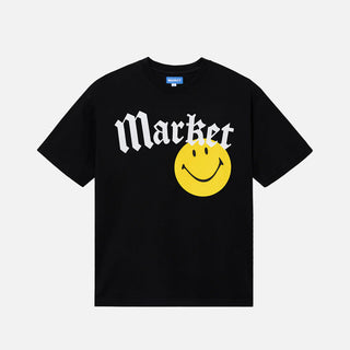 SMILEY GOTHIC T-SHIRT - WASHED BLACK