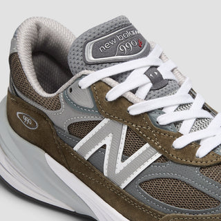 990V6 MADE IN USA - OLIVE / GREY