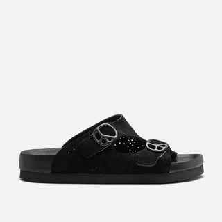 DOUBLE STRAP SANDAL  - BLACK