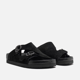 DOUBLE STRAP SANDAL  - BLACK