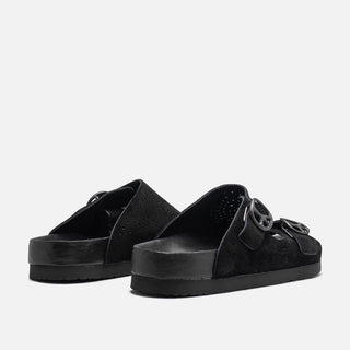 DOUBLE STRAP SANDAL  - BLACK