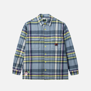 WORK FLANNEL SHIRT - BLUE