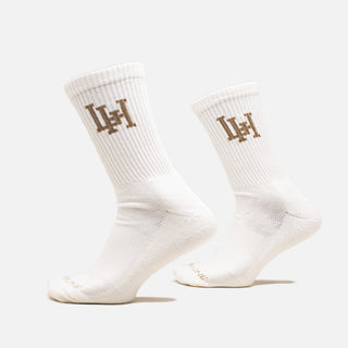 LH INTERLOCK SOCK - NATURAL / MUSHROOM