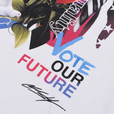 CHUCK STYLES "VOTE OUR FUTURE" MURAL TEE - WHITE